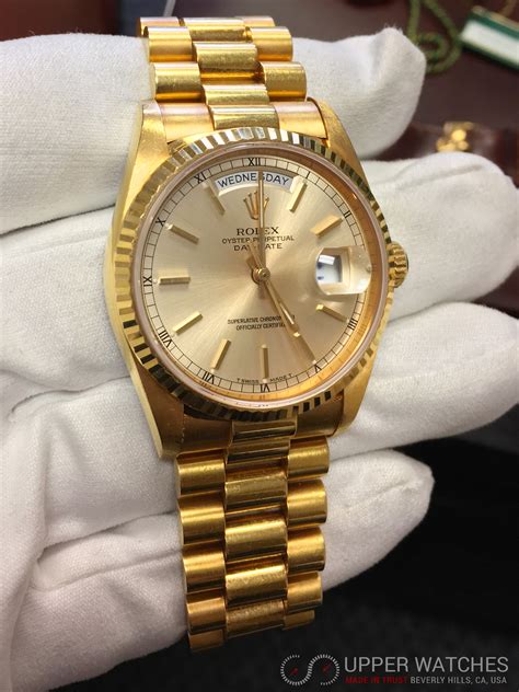 price rolex presidential gold|pre owned Rolex president gold.